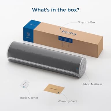 Inofia Twin XL Size Mattress, 14 inch Hybrid Twin XL Mattress in A Box,Ultra Comfort Memory Foam Layer, Medium Feels, Cooling Breathable Cover,Low Motion Transfer Supports for Any Sleep Position - Image 7