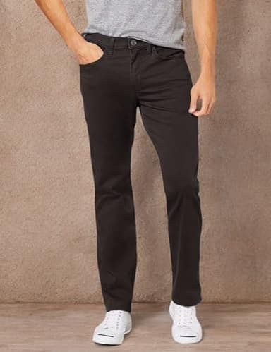 Dockers Men's Jean Cut Straight Fit with All Seasons Tech, Steelhead, 32W x 30L - Image 3