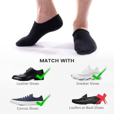 IDEGG No Show Socks Men Low Cut Ankle Short Socks for Men Casual Athletic Socks with Non-Slip Grip - Image 4