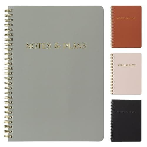 Beautiful Daily Planner And Notebook With Hourly Schedule - Aesthetic Spiral To do List Notepad to Easily Organize Your Tasks And Appointments - Stylish Book And School Or Office Supplies For Women - Image 1