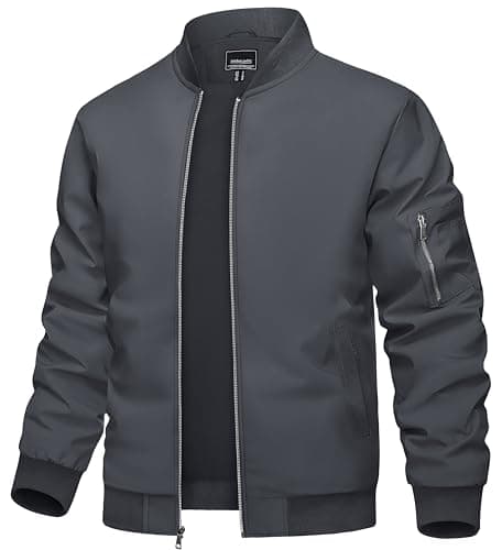TACVASEN Bomber Jacket Men Casual-Jacket Outdoor Windbreaker Lightweight Bomber-Jackets Men Jackets Bomber Jackets for Mens Lightweight Coat - Image 1