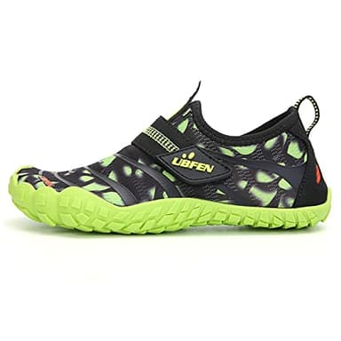 UBFEN Water Shoes for Kids Boys Girls Aqua Socks Barefoot Beach Sports Swim Pool Quick Dry Lightweight Toddler Little Big Kid A Green 5 Big Kid - Image 8