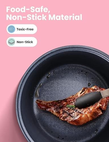 COMFEE' Rice Cooker, Slow Cooker, Steamer, Stewpot, Sauté All in One (12 Digital Cooking Programs) Multi Cooker (5.2Qt ) Large Capacity. 24 Hours Preset & Instant Keep Warm, Black/Silver (MB-M25) - Image 5