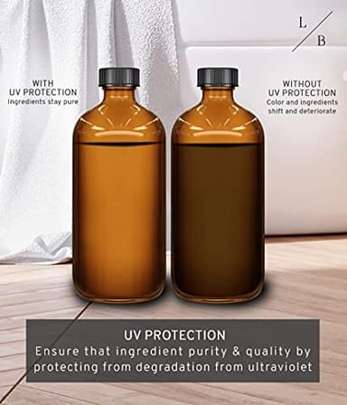 LiBa Amber Glass Spray Bottles 2 Pack, 16 oz Refillable Empty Spray Bottle for Cleaning, Essential Oils, Hair, Plants, Adjustable Nozzle for Squirt and Mist, Bleach/Vinegar/Rubbing Alcohol Safe - Image 8