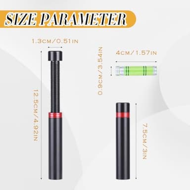 Graphics Card Support, Black Graphics Card GPU Support Bracket, Aluminum GPU Support Bracket, Video Card Stand with a Spirit Level, GPU Holder with Magnet and Rubber Pad, GPU Stand 72-125mm - Image 2