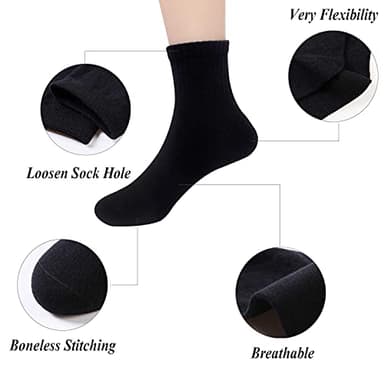 JAMEGIO 10 Pairs Boys Athletic Socks Toddler Boys Girls Breathable Soft Cotton Socks(2-4T) - Image 7
