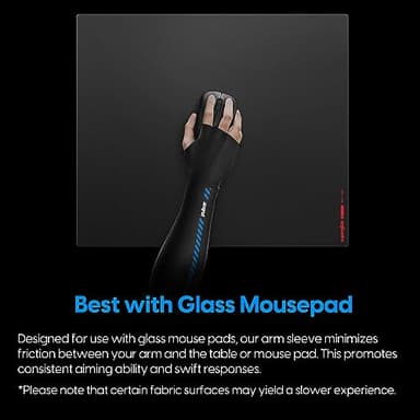 PULSAR eS Gaming Arm Sleeve for Esports Gaming Compression Sleeve, Palm Long XL Black - Image 4