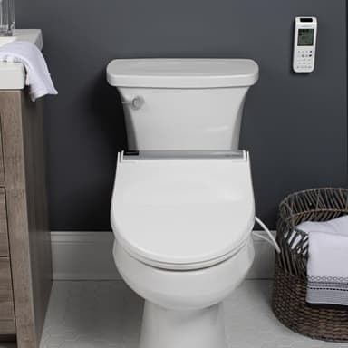 Bio Bidet BB2000 Bliss Electric Bidet Toilet Seat, Warm Water with Air Dryer, Heated Seat with Sensor and Slow Close Lid, Night Light, Remote Control, Elongated, White - Image 9