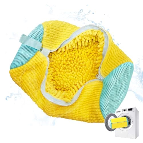 Shoe Washing Machine Bag, Shoe Laundry Bag, Shoe Washing Bag for Washer and Dryer, Yellow