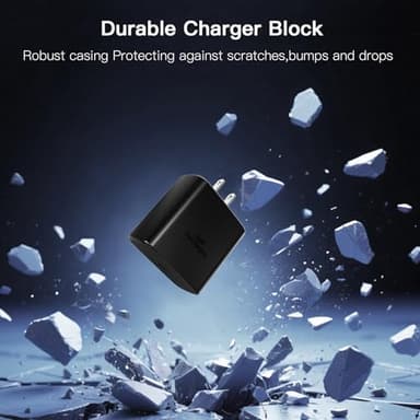 45W Super Fast Charger USB C, 2Pack PPS Type C Charging Block with 6FT USB-C Cable for Samsung Galaxy S25 +/Ultra /S24 S23 S22 +/Ultra/ S21 S20/Tab S9, iPhone 17/16/15 and More - Image 4