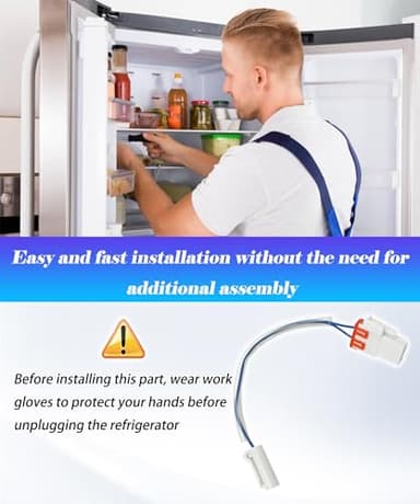 AWTURBO 60148-0003400-01 Refrigerator Defrost Sensor Fits For Kenmore/Leader Daewoo Fridge, Replace 3014808900 60148-0003400-01 11173027711 11173027710 11175039120 etc. - Image 6