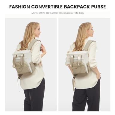 LOVEVOOK Mini Backpack Purse for Women,Waterproof Small Backpack for Women,Cute Backpack Womens Purses for Daily Work Travel,Convertible - Image 2