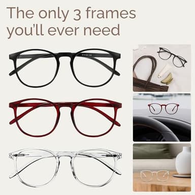 IBOANN Iconic Blue Light Glasses for Woman - Computer Glasses up to 99% Blue Light Blocking - Anti Eyestrain & UV Glare - Image 7