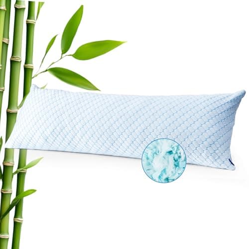 Bafode Body Pillow for Women, Cooling Body Pillow for Adults, Memory Foam Pillows for Side Sleeper, Adjustable Large Body with Pillow Pillowcase, Firm Bed Pillow (White, 20x54) - Image 1