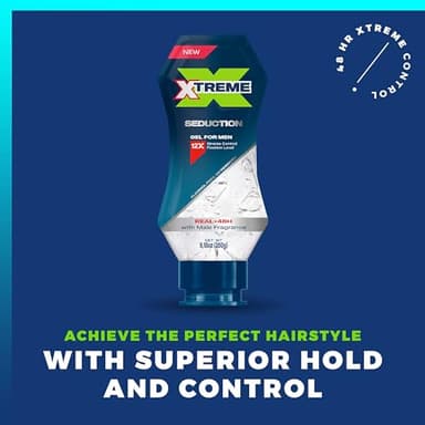 Xtreme Gel Seduction Styling Hair Gel For Men With Aloe Vera and 48-Hours Control, 9.18 oz (Pack of 18) - Image 3