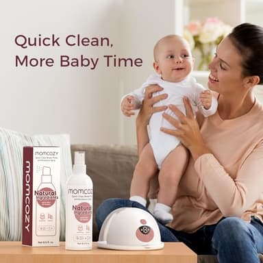 Momcozy Portable Breast Pump Cleaning Spray, Effective Milk Fat Removal & Residue-Free, Natural Grapefruit Scent, Pump Spray for Breast Pump or Accessories, and Other Baby Products, 8.5 Fl Oz - Image 6