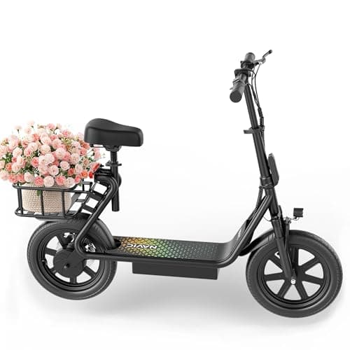NAVIC Electric Scooter Adults,27Mile Range,Top Speed 22Mph,750W Peak Motor,14'' Pneumatic Tires,Electric Scooter for Adults,Foldable e Scooter with Back Basket - Image 1