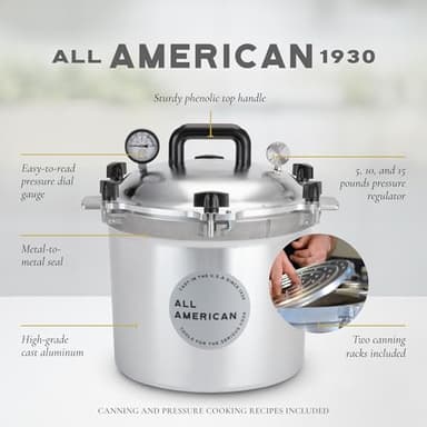 All American 21-1/2-Quart Pressure Cooker Canner - Image 2