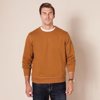 Amazon Essentials Men's Fleece Crewneck Sweatshirt - Nutmeg, Small (Available in Big & Tall Sizes) - Image 6