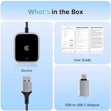 Wireless CarPlay Adapter for Apple CarPlay, Easy to Upgrade Wired CarPlay to Wireless, Instant Connectivity, Super Mini Car Play Dongle for iPhone Fit for Cars with Built-in CarPlay - Image 9