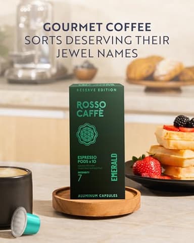 ROSSO CAFFÈ Espresso Coffee Pods for Nespresso Original Machines - 80 Capsules Variety Pack, 8 Signature Flavors, Medium to Dark Roast - Made in Italy - Image 9