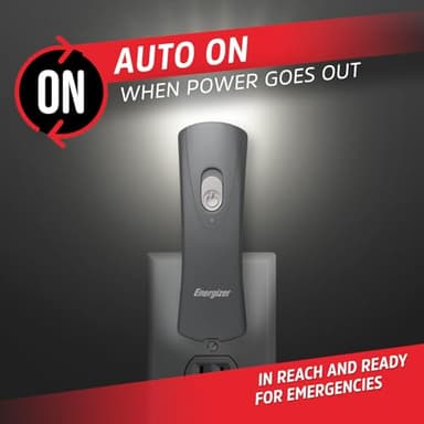 Energizer Flashlight LED Rechargeable Plug-in Light (3-Pack), Emergency Flashlight Auto-on Function, Power Outage Lights - Image 3