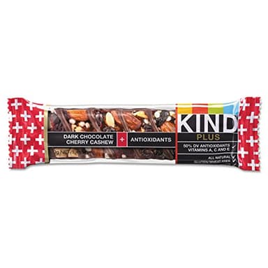 KIND Nut Bars, Dark Chocolate Cherry Cashew, Healthy Snacks, Gluten Free, 4g Protein, 12 Count - Image 2