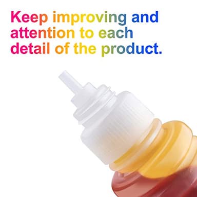 Uniwork Compatible Refill Ink Bottle Replacement for Epson 774 664 T774 T664 for ET-2650 ET-2550 ET-16500 ET-4500 ET-4550 ET-3600 ET-2600 ET-4550 Printer Tray (Black, Cyan, Magenta, Yellow, 5 Pack) - Image 2