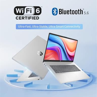 HP 17 Laptop, 17.3'' Touchscreen Display, Intel Quad-Core N200 Processor, 32GB RAM, 1TB SSD+128GB SSD, Webcam, Number Keypad, Windows 11 Home, Fatcayes Accessory, Sliver (Renewed) - Image 5