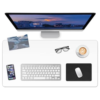 LBJFYHJN Clear Desk Mat, Non-Slip PVC Desk Protector Mat with Round Edge, Heat Resistant & Waterproof Clear Desk Writing Mat for Home and Office (23.6"*15.7") - Image 2