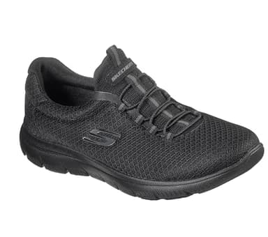 Skechers womens Summits Sneaker, Black, 8 US - Image 5