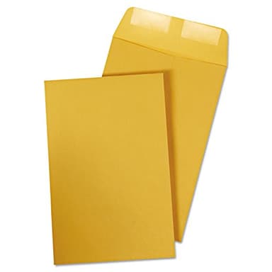 Quality Park Catalog Mailing Envelopes, 6 x 9 Envelopes, Gummed, Heavy 28 lb. Kraft Paper, Greeting Card Size, For Mailing, Organizing and Storage, 100 per Box (QUA40767) - Image 3