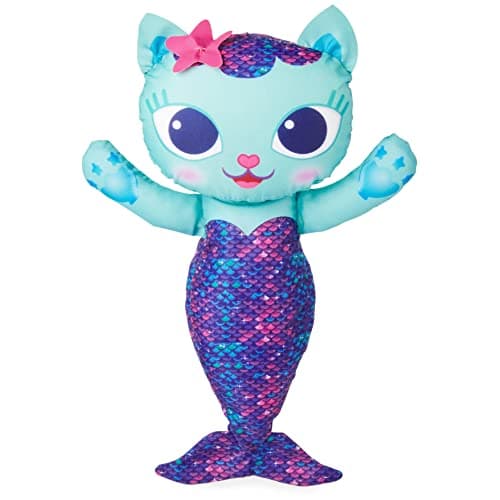 SwimWays Gabby’s Dollhouse Mercat Swim Huggable, Gabby’s Dollhouse Toys, Bath Toys & Beach Toys, Floating Water Stuffed Animal for Kids Aged 1 & Up - Image 1