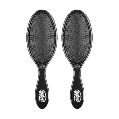 Wet Brush Original Detangler Hair Brush, Classic Black, Ultra-Soft IntelliFlex Bristles, Detangling Bristles Glide Through Tangles (Wet Dry & Damaged Hair), Women & Men (2 Pack) - Image 1