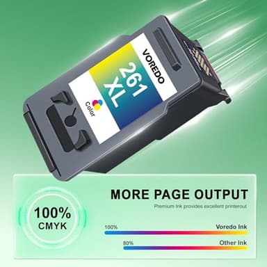PG-260 XL/CL-261 XL Ink Cartridges Relpacement for Canon 260 and 261 Ink Cartridges High Yield 260 261 XL ink cartridges for Canon Printers TR7020 TS6420 TS5320 TR7022 TR7020a TR6420a TR7022a (2 Pack) - Image 4