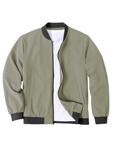 COOFANDY Men's Casual Fashion Spring Fall Bomber Jacket Lightweight Zip Up Stylish Jackets - Image 1