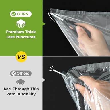 KOOC Slow Cooker Liners 13"x21" 20 Count Cooking Bags Pot Liners Disposable Bags Fit 3 qt to 8.5 qt Slow Cooker BPA Free, 2 Packs (20 Liners Total) - Image 3