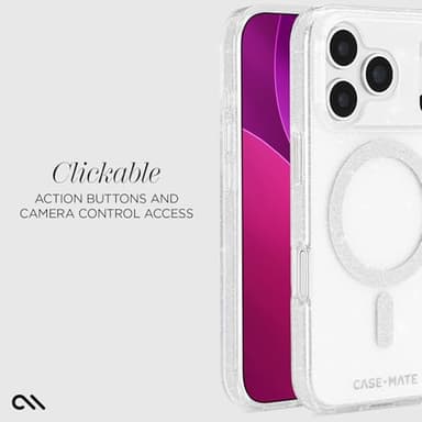 Case-Mate iPhone 17 Pro Case [Compatible with MagSafe] - Stylish Sparkly Phone Case with 12ft Drop Protection - Premium Magnetic Cover for iPhone 17 Pro - Twinkle Stardust - Image 5