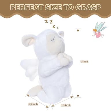 My OLi 7" Plush Prayer Lamb Plays Jesus Loves Me Praying Plush Lamb Soft Toy Stuffed Animal Bedtime Gifts for Baby Kids Girls Boys - Image 5