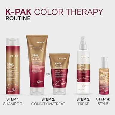 Joico K-PAK Color Therapy Luster Lock Instant Shine & Repair Treatment | For Color-Treated Hair | Boost Color Vibrancy | Repair Breakage | With Keratin & Argan Oil | 5.1 Fl Oz - Image 6