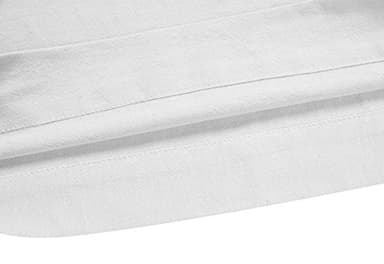 Womens Cotton Cropped Pants Loose Fit Wide Leg Capri Casual Plus Size Elastic Waist Trousers Black 2XL - Image 8