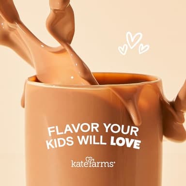 KATE FARMS Organic Kids Nutrition Shake, Chocolate, 8g of protein, 27 Vitamins and Minerals, Meal Replacement Drink, Protein Shake, Gluten Free, Non-GMO, 8.45 Fl oz (Pack of 12) - Image 3