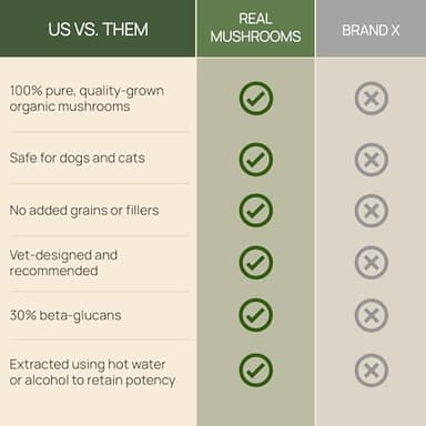 Real Mushrooms Turkey Tail Capsules for Pets –Cat Probiotics & Dog Vitamins – Organic Mushroom Supplement for Dogs & Cats – Supports Daily Balance & Well-Being Non-GMO, 90 ct - Image 5