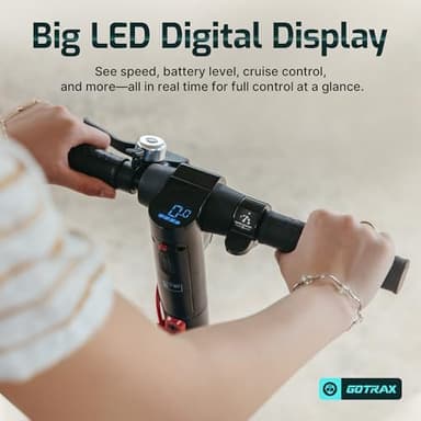 Gotrax GXL V2 Electric Scooter, 8.5" Solid Tire, Max 12 Mile and 15.5Mph Speed Power by 250W Motor, Lightweight 25.95lb, Cruise Control Aluminum Alloy Frame Foldable Commuting Escooter for Adults - Image 6