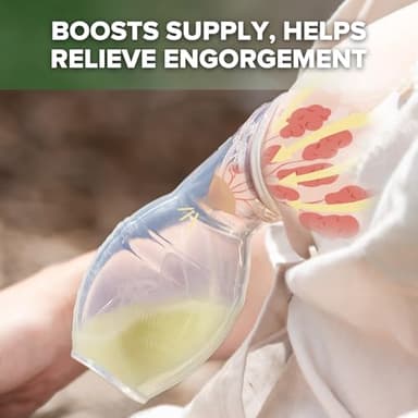 haakaa Manual Breast Pump for Breastfeeding, Silicone, Clear 4oz/100ml - Image 6