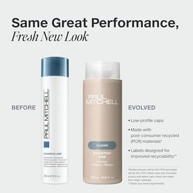 Paul Mitchell Shampoo One, Cleanses + Balances Moisture, For All Hair Types, 33.8 fl. oz. - Image 2