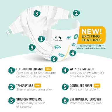 Amazon Brand - Mama Bear Gentle Touch Diapers, Size 4, 148 Count (4 packs of 37) - Image 2