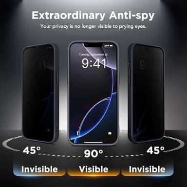 GolbinBox Magnetic for iPhone 13 Pro Case,Compatible with MagSafe,[Full Camera Protection][Privacy Screen Protector] Translucent Phone Cover for iPhone 13 Pro 6.1 Inch (Matte Black) - Image 2