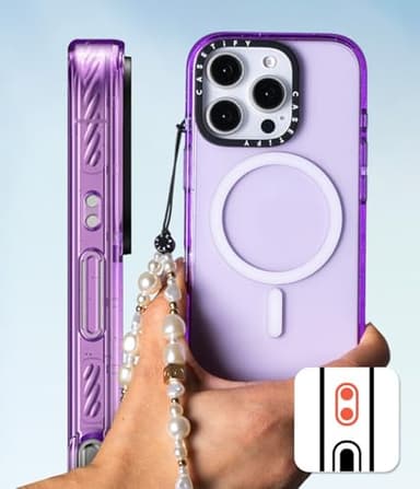 CASETiFY Impact Case for iPhone 16 Pro [Slim / 8.2 ft. 4X Military Grade Drop Protection/Compatible with Magsafe] - Eleanor - Clear Black - Image 7