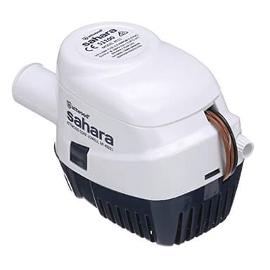 Attwood 4511-7 Sahara S1100 Automatic Bilge Pump, 1100 GPH, 12-Volt, 1.5-Amp Draw, ¾-Inch Interior Diameter Hose, 29-Inch Wire - Image 2